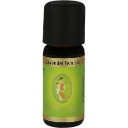Kleines Fläschchen mit Lavendelöl, grüne Etikette.