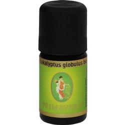 Eine kleine Flasche mit ätherischem Eukalyptusöl.